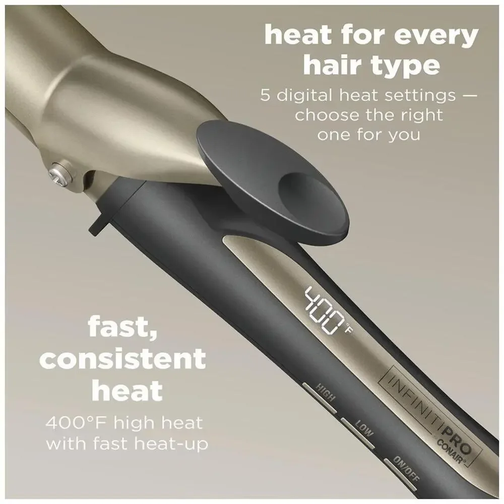 INFINITIPRO BY Tourmaline Ceric 1 3/4 Inch Curling Iron hair curler hot tool